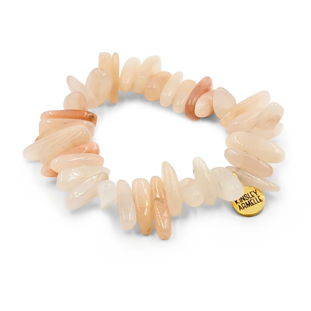New Kinsley Armelle Chip Collection bracelet in Peach Fuzz